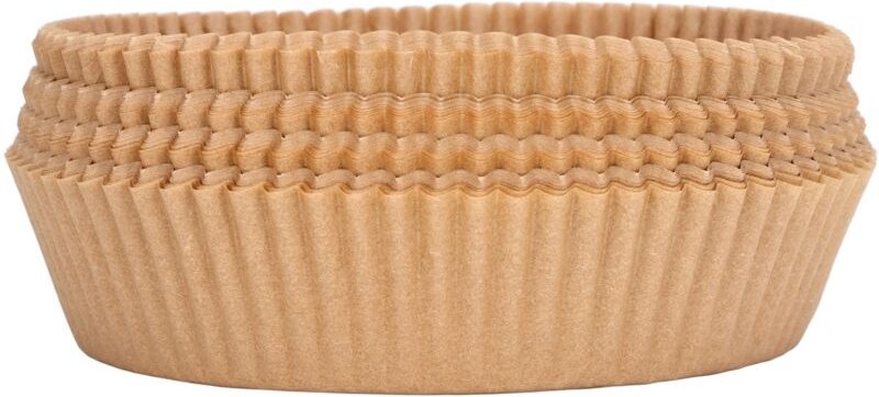 Set mit 100 runden, antihaftbeschichteten Einweg-Fritteuseneinlagen aus Papier – ideal für effizientes Kochen und Backen...