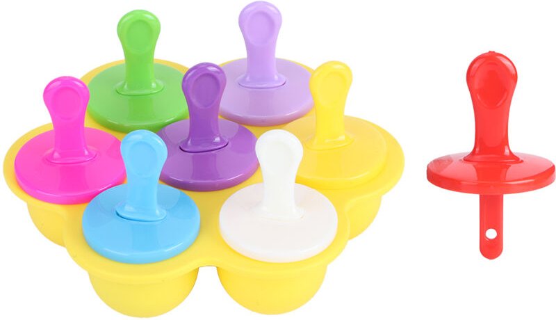 Eiscremeform, sicheres DIY-Herstellungswerkzeug, für selbstgemachte Eiscreme-Eis am Stiel-Form (GELB).