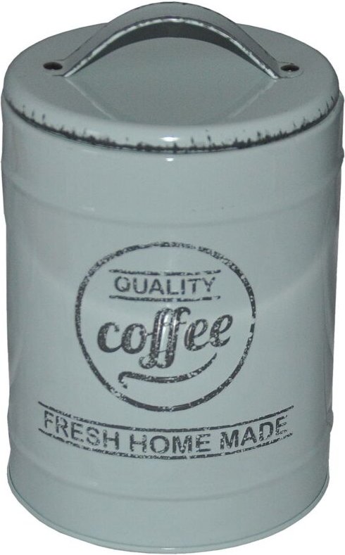 Metall Kaffeedose Vintage Kaffeebehälter Blechdose Vorratsdose Dekodose Teedose - mint