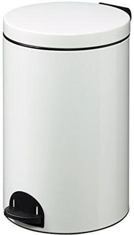 Rossignol - Abfalleimer 20 Liter Eloraweiß, Durchmesser 29cm, Höhe 47cm