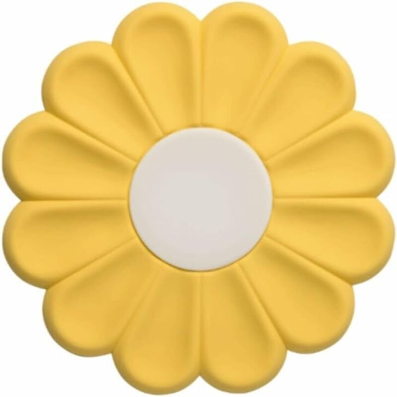 Wunderschöne, niedliche Silikon-Untersetzer mit Halter, runde Getränkeuntersetzer, ideal für Wohnzimmer und Küche, 17 cm...