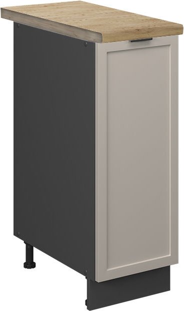 Apothekerschrank Fame-Line, GrauBeige, 30 cm , AP Eiche, Vicco