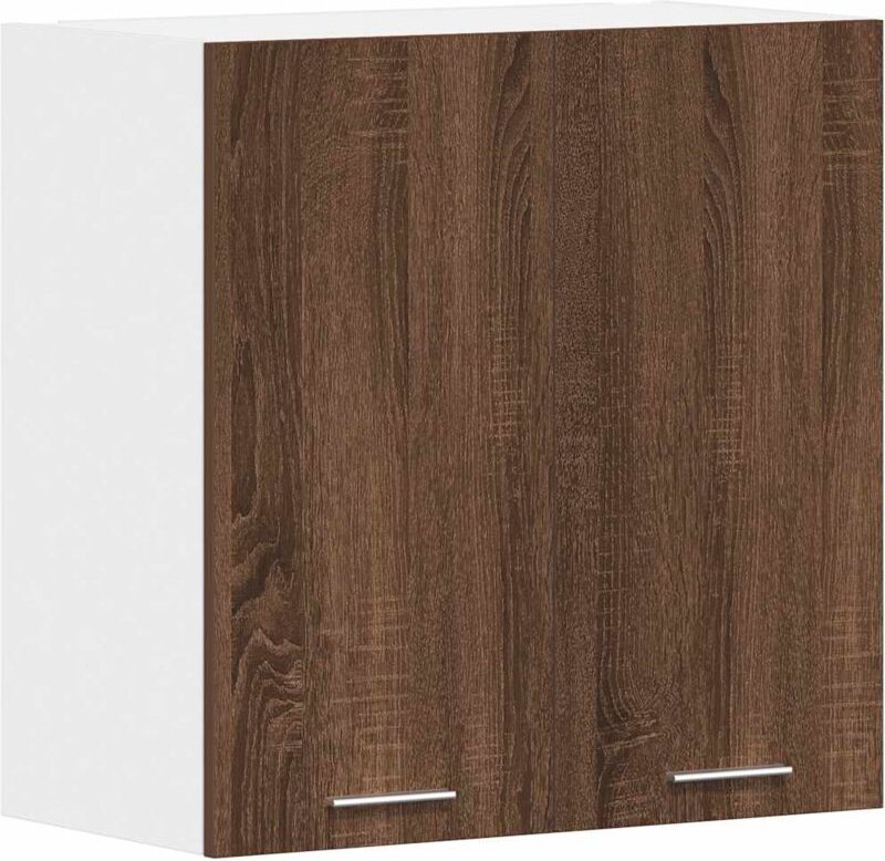 Hängeschrank Lyon Braun Eichen-Optik 60x31x60 cm Holzwerkstoff Vidaxl
