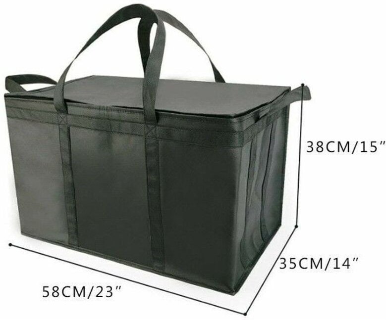 Rosemary - LaBlanc – xxxl große isolierte Kühltasche mit Reißverschluss, wiederverwendbare Einkaufstasche für Lebensmitt...