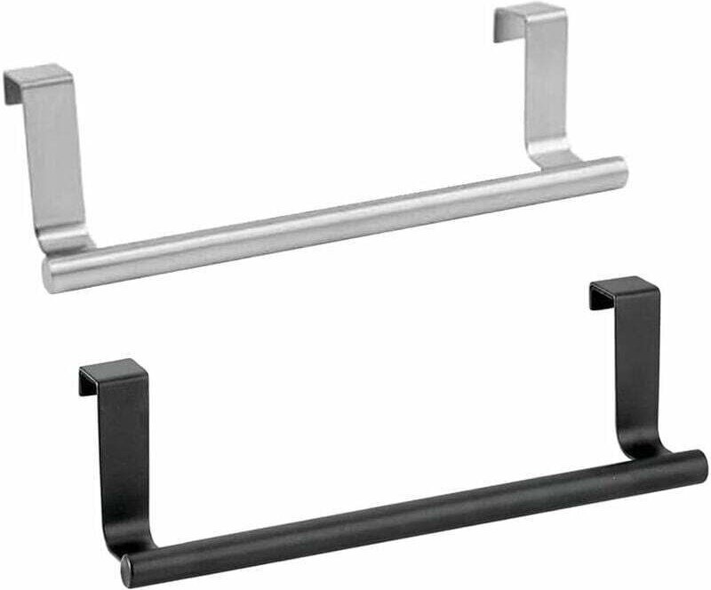 Portasciugamani da Cucina 2 Pezzi Portasciugamani da Appendere alla Porta dell'Armadio Portasciugamani Senza Forare Port...