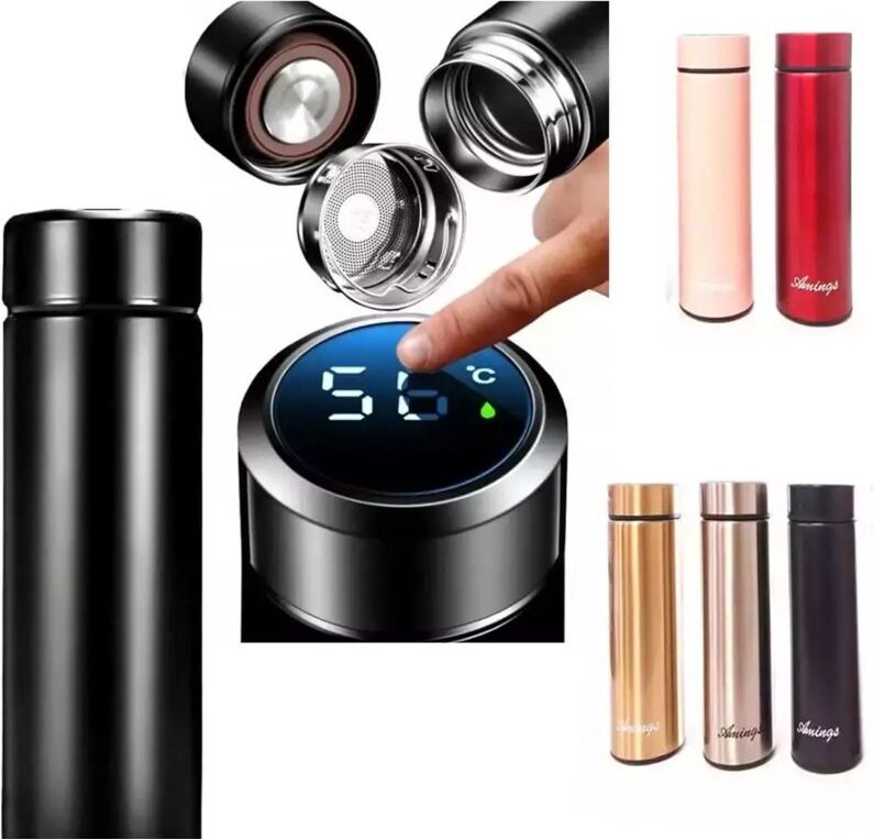 Intelligente Thermoskanne mit LED-Beleuchtung, 500 ml