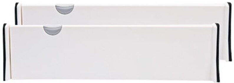 2-teiliges, ausziehbares Schubladen-Set für Büro, Küche, Schubladen, Badezimmer, Schlafzimmer und Kommoden, Weiß