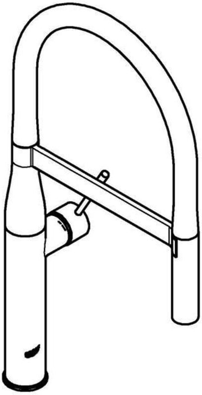 Essence Einhebel-Spültischmischer mit Temperaturbegrenzer, Hard Graphit gebürstet (30294AL0) - Grohe