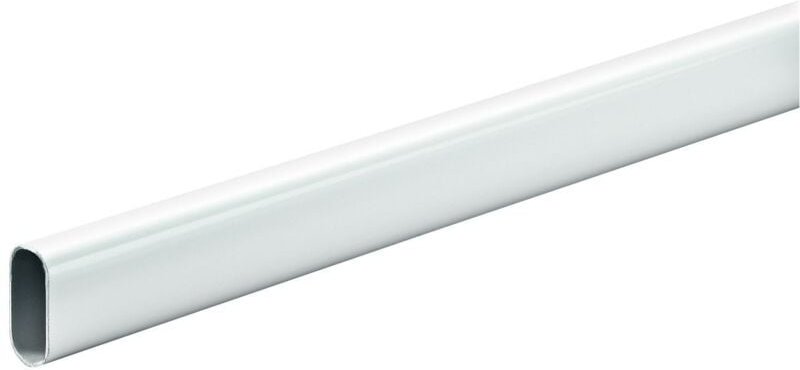 Hettich Schrankrohr für schwere Belastung Ø 30/15 x 2000 mm, oval, weiß Möbelbeschläge