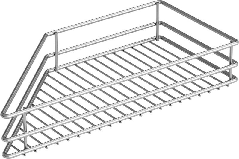 Vs sub Side Drahtkorb Classic 45° links - Set für Küchenunterschränke mit kb 300mm - Korb aus feinmaschigem Drahtgitter,...