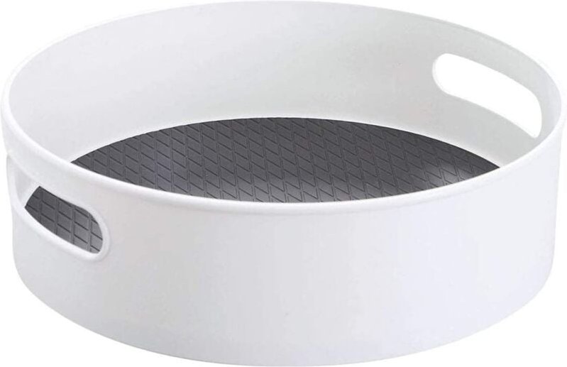Ersandy - Gewürzdrehteller Φ30cm Küchenschrank Aufbewahrung Kunststoff Lazy Susan, Gewürzregal Gewürzhalter Gewürzaufbew...