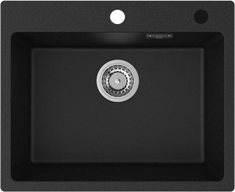 Cecipa Max - Spülbecken Granit, 55 x 45 cm Küchenspüle aus Granit, 1 Becken Einbauspüle Granitspüle, 80% Quarzsand Küche...