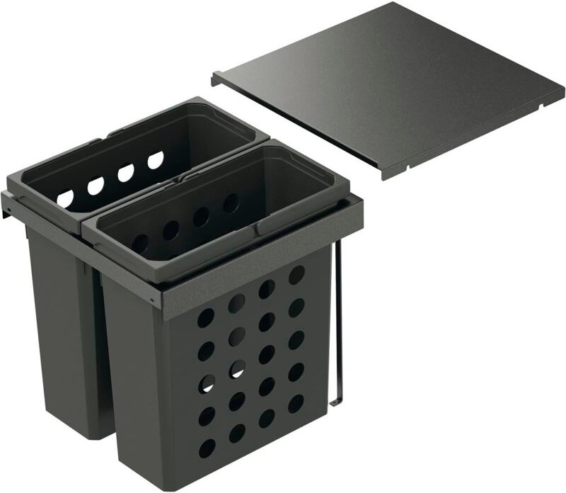 Vauth-Sagel VS WASH Flex Pro Einbau Wäschesammler KB 400mm lava - 1x28 L Wäscheauszug