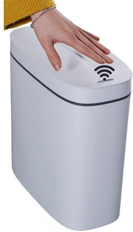 Automatischer 14-Liter-Abfalleimer mit Deckel, berührungslos und ohne Tritt, geeignet für Küche, Bad, Büro, Schlafzimmer...