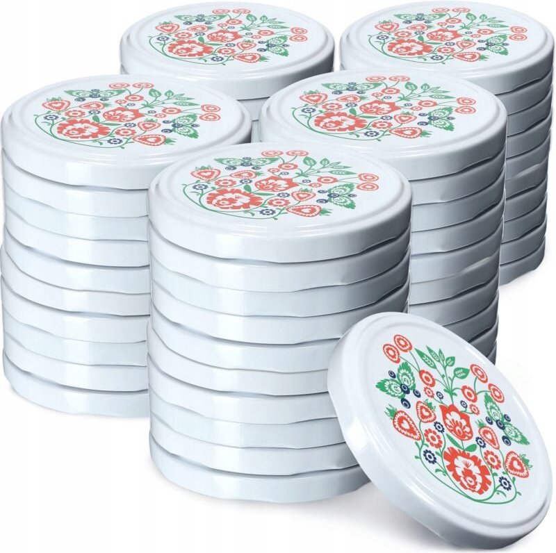 50x Glasdeckel Fi 82 Kappen für Gläser Deckel Konserven - Kadax