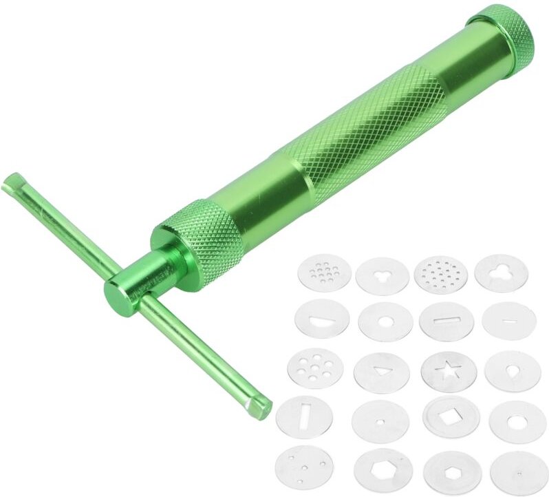 Trisar Rotations-Tonextruder, Tonpressen-Set aus Edelstahl, Tonextruder, Zuckerpastenextruder, Fondant-Tortendekorations...