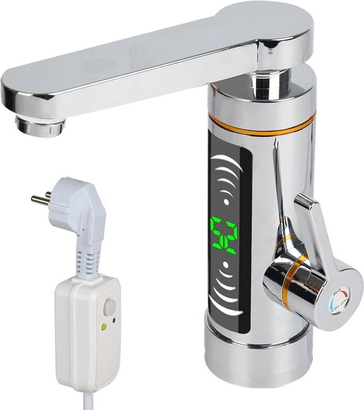 Instantane Electric Watererwarmer with LED Digital Weergave, Electric Verwarming Waterkraan