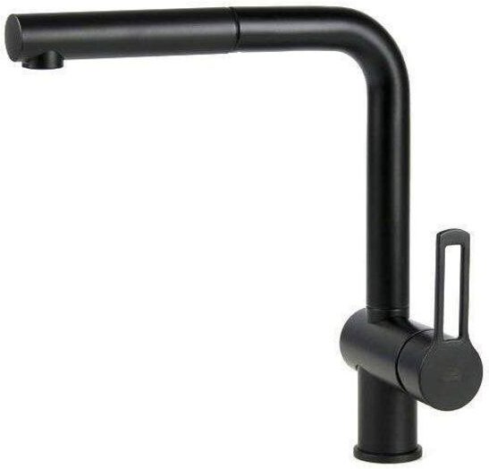 Paffoni - Ringo - Spültischarmatur mit ausziehbarem Auslauf, Schwarz matt RIN185NO