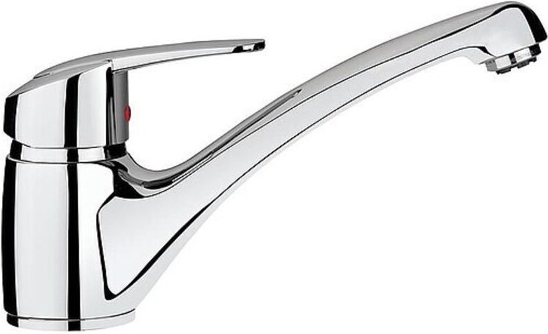 Spültischmischer Heinrich Schulte Nizza, Niederdruck, Schwenkauslauf, Ausladung 205 mm, chrom - Z078832-00010