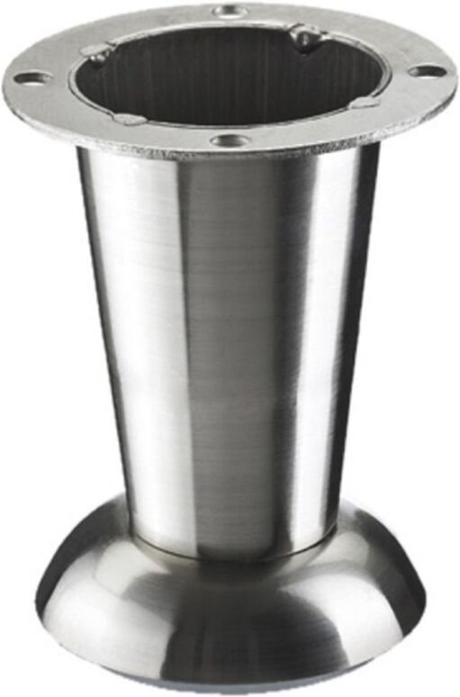 HETTICH Möbelfuß zylindrisch fest Stahl gebürstet grau HETTICH