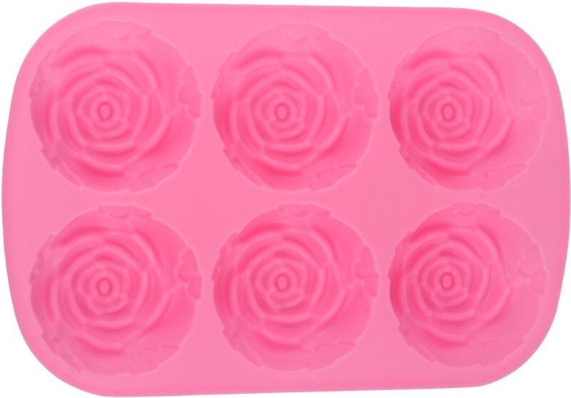 Rosa Silikon-Schokoladenform, Rosenform für Vorratskammer, Gefrierschrank, Schokoladenformen