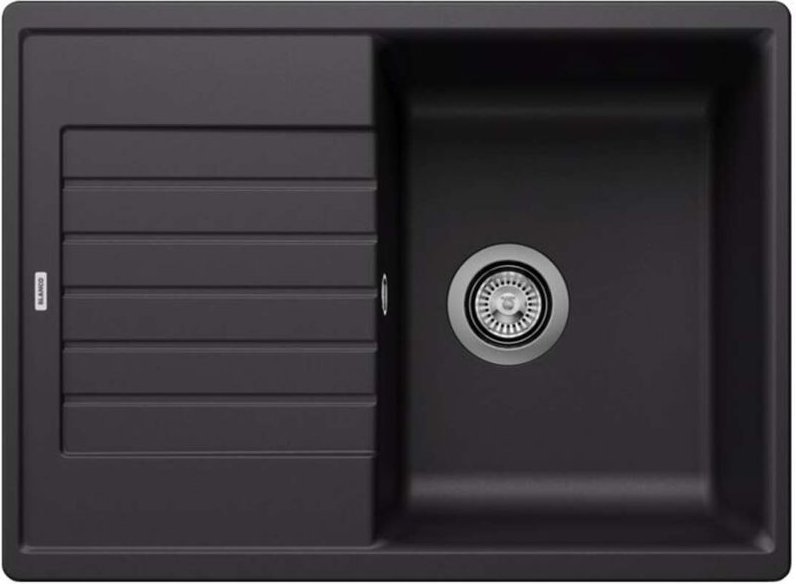 Zia 45 - Silgranitspüle, 68x50 cm, Compact, Schwarz 526009 - Blanco