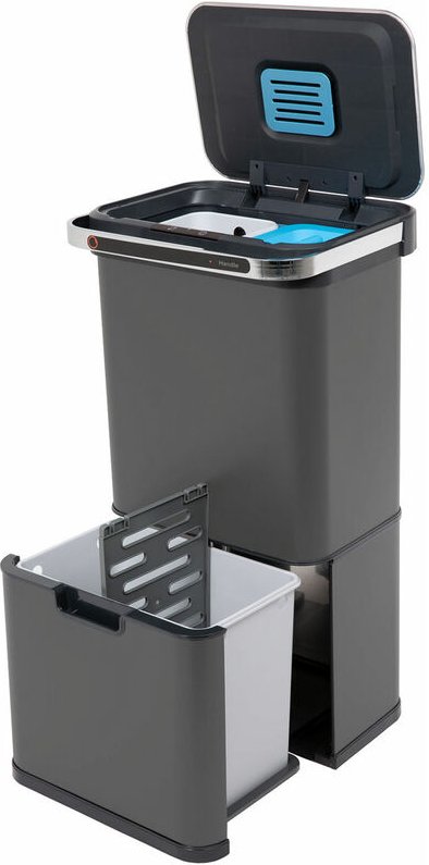 Svita - Sensor-Mülleimer 60L Selbstreinigungsfunktion und Aktivkohle-Filter Grau