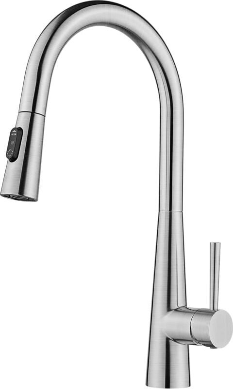Thumbnail - Wasserhahn Küche, Küchenarmatur mit Brause Ausziehbar, Mischbatterie Küche mit 3 Strahlarten, Armatur Küche 360° Schwenk...