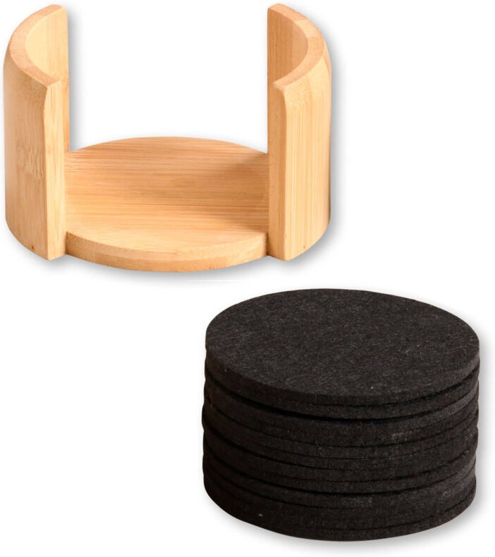 Untersetzer Filz/Bambus 12er Pack