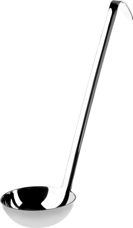 Kadax - Suppenkelle aus Edelstahl, Schöpflöffel mit Haltersilber, 7cm/60ml