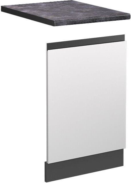 Vicco - Frontblende R-Line, Weiß, 45 cm , ap Anthrazit