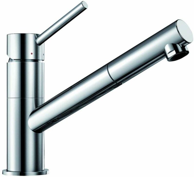 Kano s - Küchenarmatur mit ausziehbarer Brause und Filterfunktion, Aluminium/Chrom 521503 - Blanco