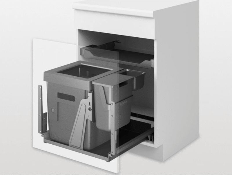 Peka - Abfallsystem Oeko Complet kb 550/600 t 490 mm Anthrazit