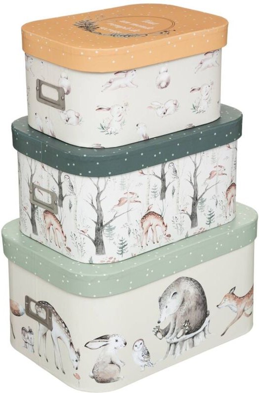 Atmosphera - Set aus 3 Aufbewahrungsboxen für Kinder créateur d'intérieur