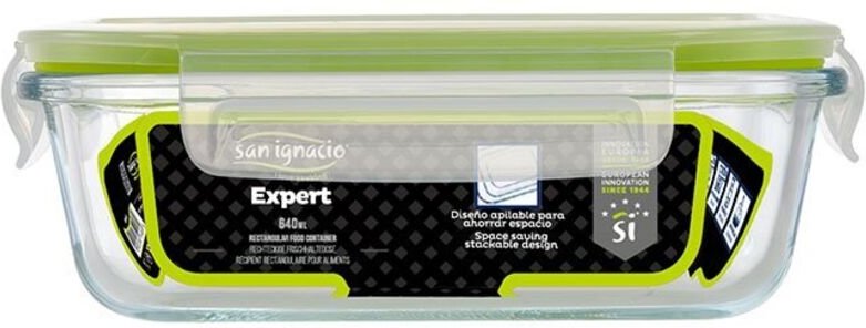 Hermetische rechteckige 640 ml Borosilikat-Experte SG4701 San Ignacio