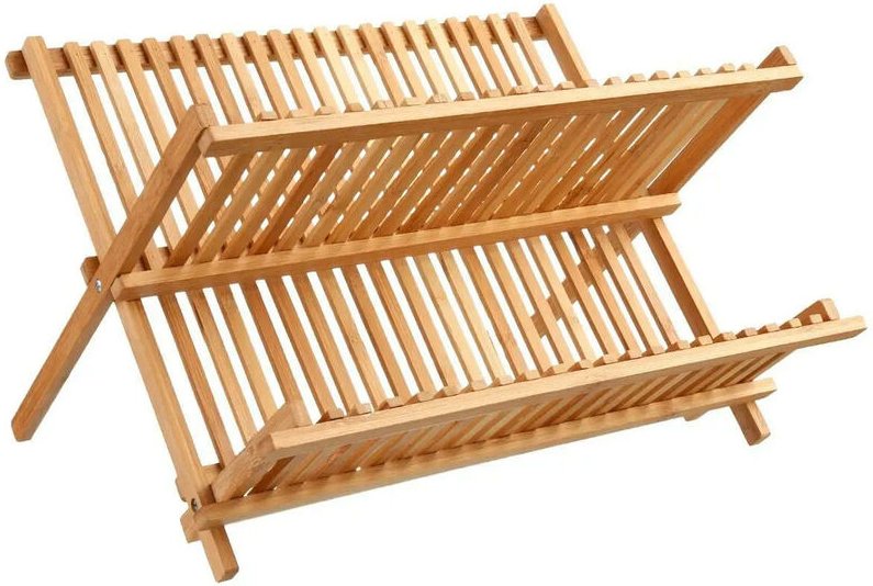 5five Simply Smart - Bambus-Geschirrabtropfer faltbar 42x33,5x25,5cm