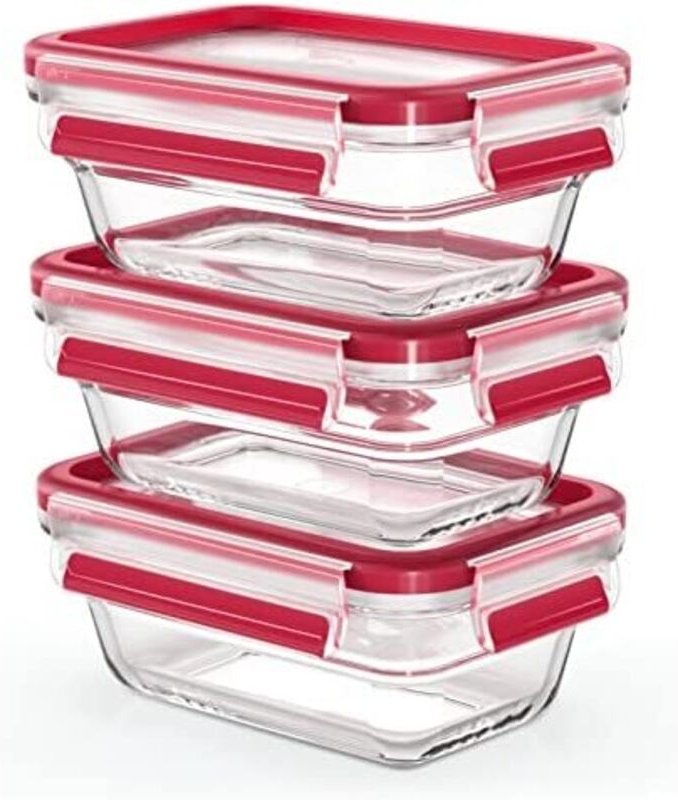 Clip&Close Glas Frischhaltedosen-Set 3-teilig - Emsa