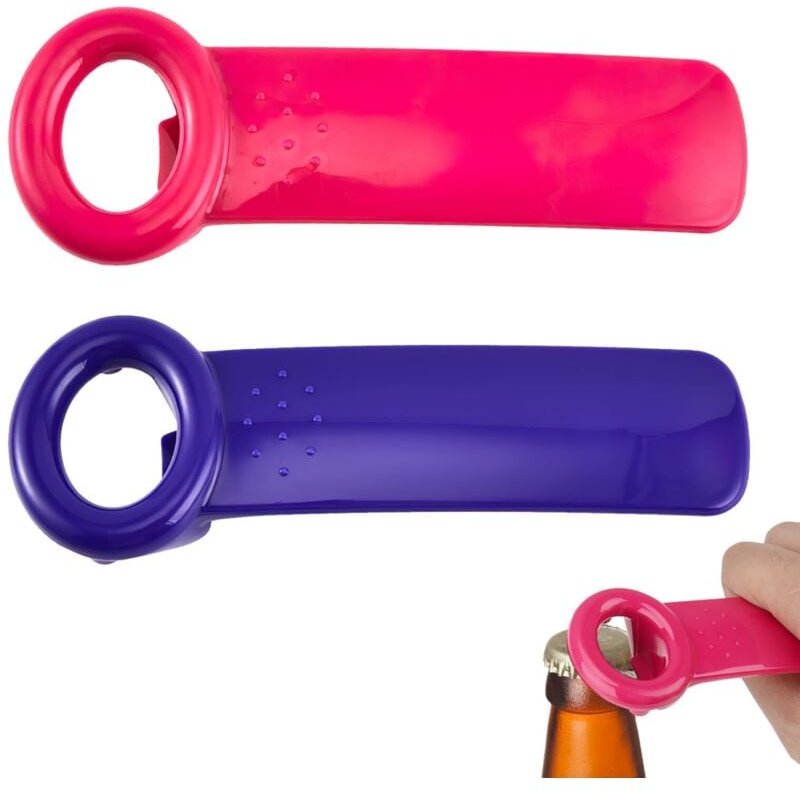 Einfacher und origineller Flaschenöffner, 2er-Set, geeignet für Menschen mit Arthritis, Flaschenöffner für Bierflaschen,...