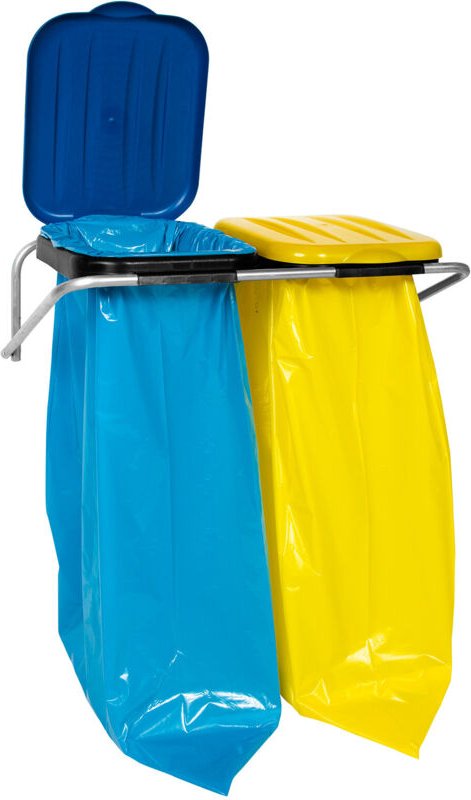Wandmontierter Abfalltrennhalter, 2 Farben - 120-Liter-Säcke