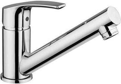 Spültischmischer mit Koaxialauslauf aus verchromtem Messing – Paini Atomix