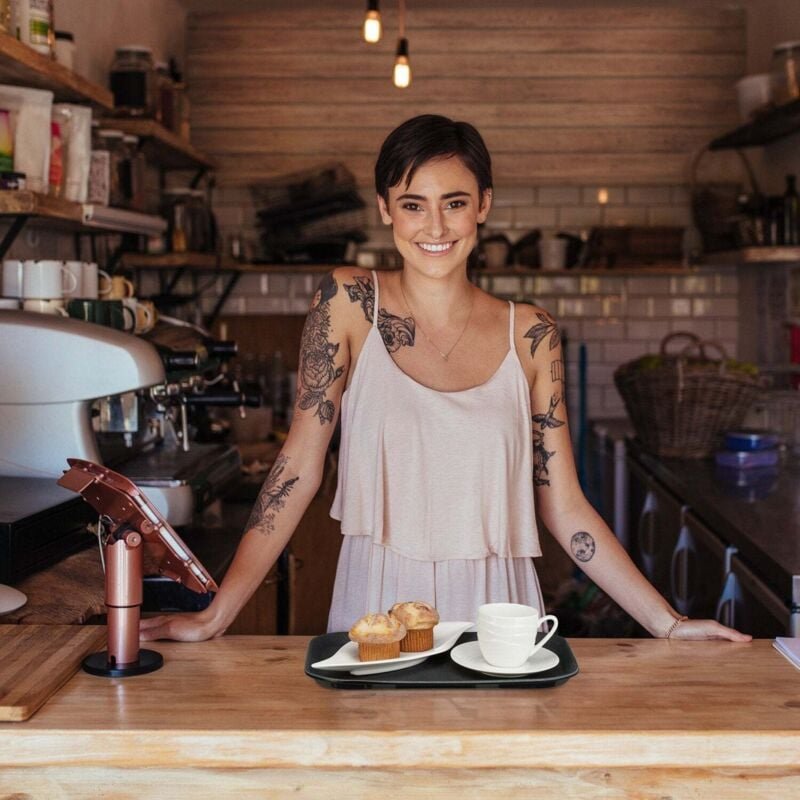 Schwarze gastro tabletts 35x25cm 3er set