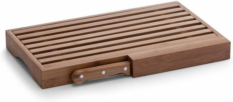 Brotschneidebrett mit Messer 39.5 x 23.5 x 4 cm