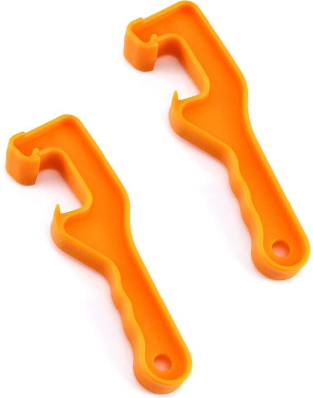 Deckelheber-Werkzeug, 2-teiliger Kunststoffeimer und Deckelöffner