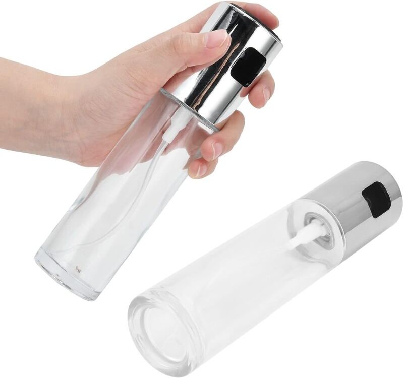 Gewürzflaschen, 100-ml-Sprühflasche aus ABS-Glas für Grillgerichte, Sojasauce, Essig, Sprühflasche für flüssige Gewürze ...