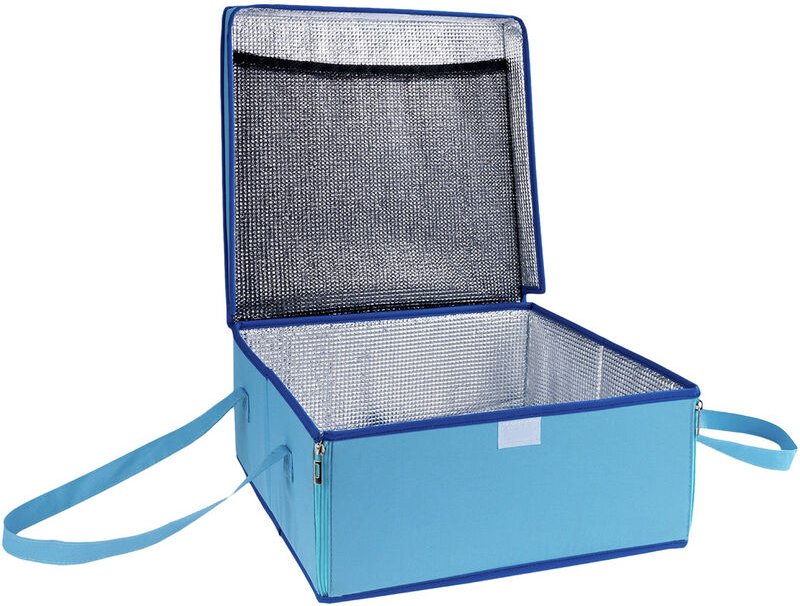 Maximex Transport-Kühltasche, 38 x 17 x 38 cm, Blau, Polyester blau