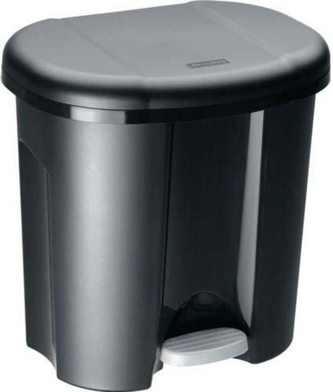 Rotho - Abfalleimer Duo schwarz 2 x 10 l Mülleimer & Abfallbeutel