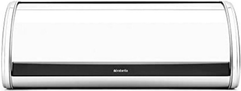 Brabantia Brotkasten Kippdeckel, Edelstahl, Edelstahl, Hochglanz/INOX, Normal