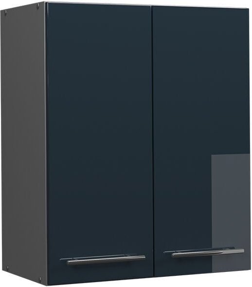 Vicco - Hängeschrank Fame-Line, Dunkelblau Hochglanz, 60 cm