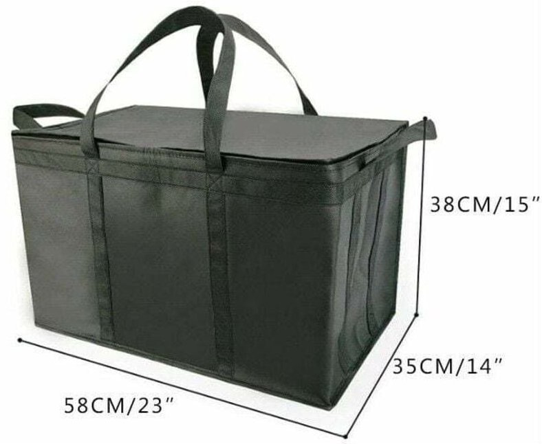 Lablanc - xxxl Große, faltbare, isolierte Kühltasche mit Reißverschluss, wiederverwendbare Einkaufstaschen, um Lebensmit...