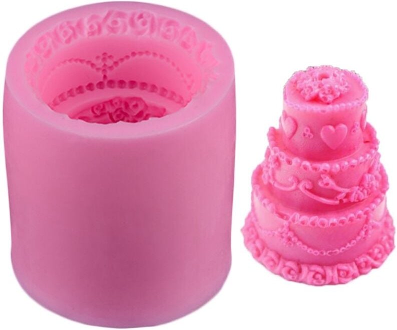 RIZGHWOY Fondant-Pudding-Kuchenform, lebensmittelechtes Silikon-Backwerkzeug, ungiftig und leicht zu reinigen für DIY-Ku...